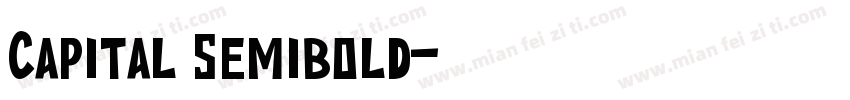 Capital Semibold字体转换
